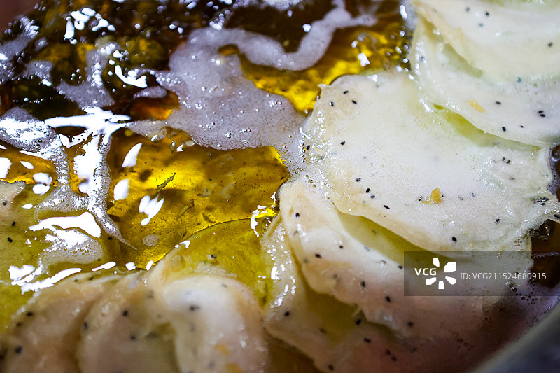 郴州著名小吃瓜片灯盏粑油盏粑制作过程和成品图片素材