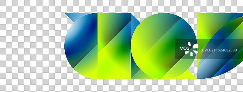 极简主义与渐变魅力的几何形状图片素材