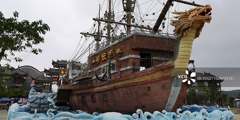 福州平潭坛南湾—海坛古城旅游区图片素材