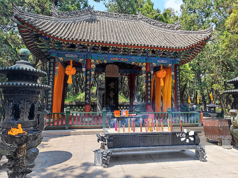 陕西黄陵国家森林公园图片素材