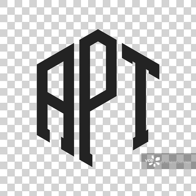 APT首字母组合标志设计图片素材