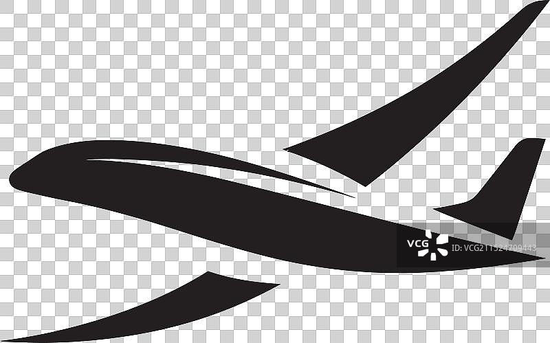 极端天气下的喷气式飞机空气动力学图片素材