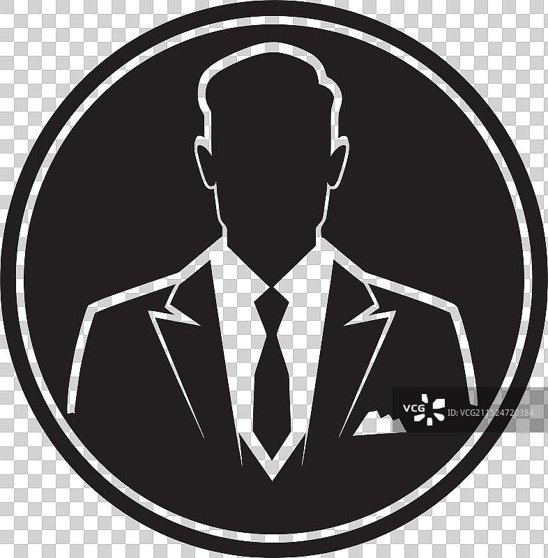 黑色和白色西装的朦胧黑色图片素材