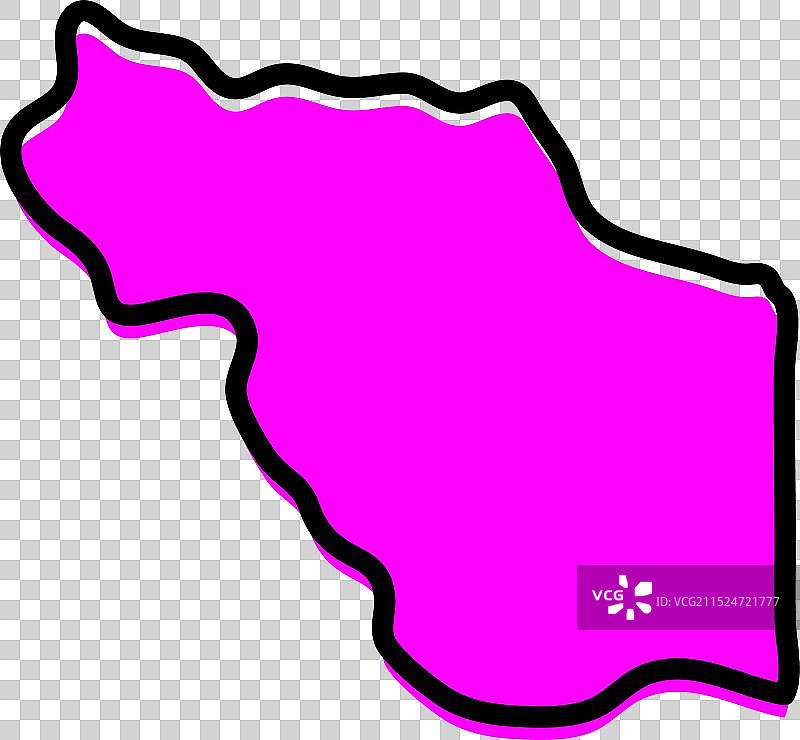 利比亚朱夫拉地区地图图片素材