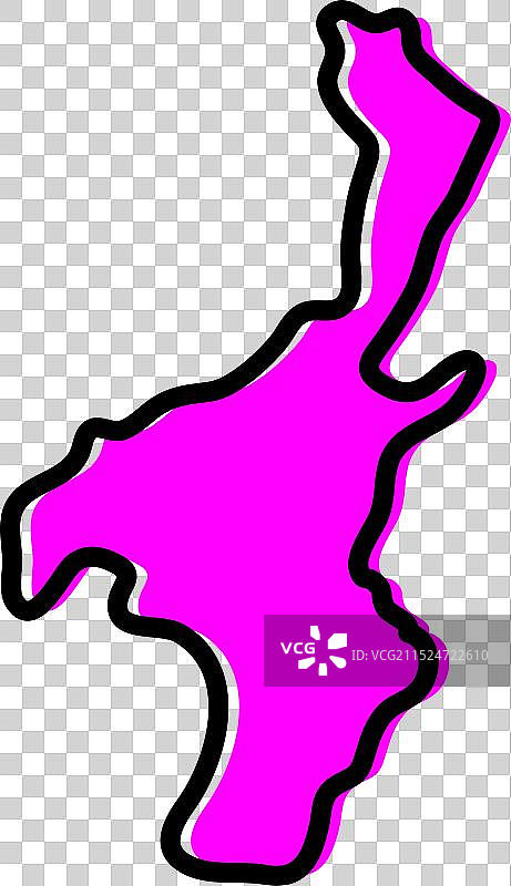 布隆迪穆因加省地图图片素材