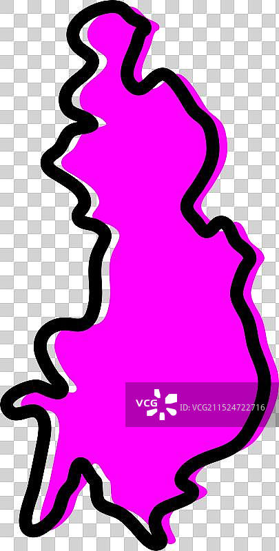 布隆迪基特加省地图图片素材