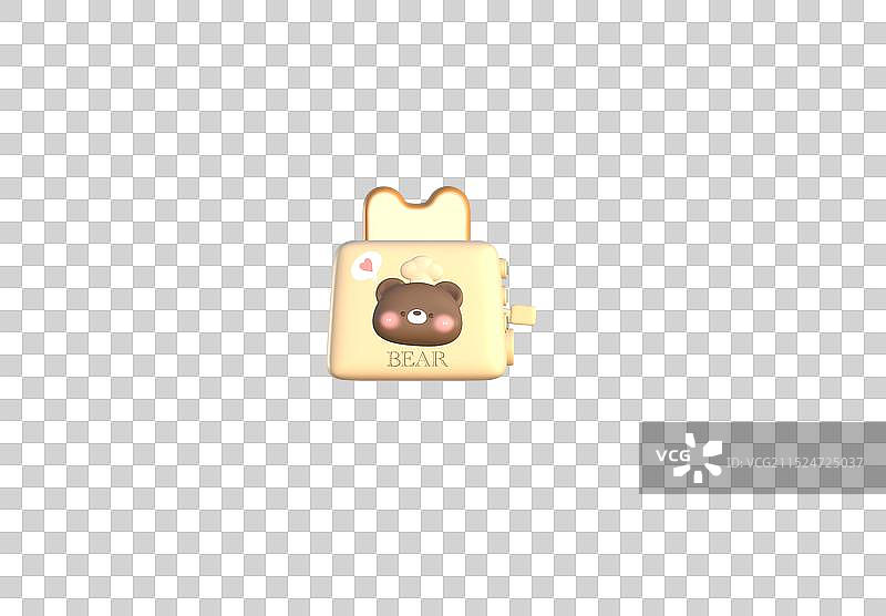 小熊面包机图片素材