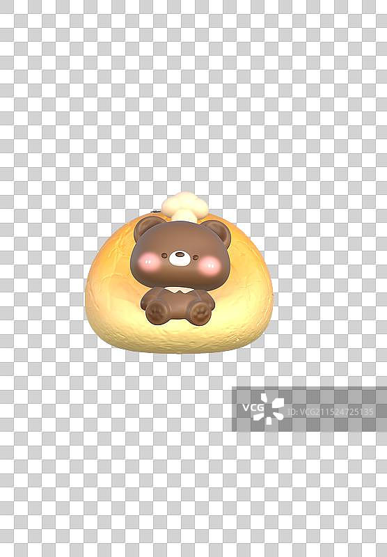 面包沙发小熊图片素材