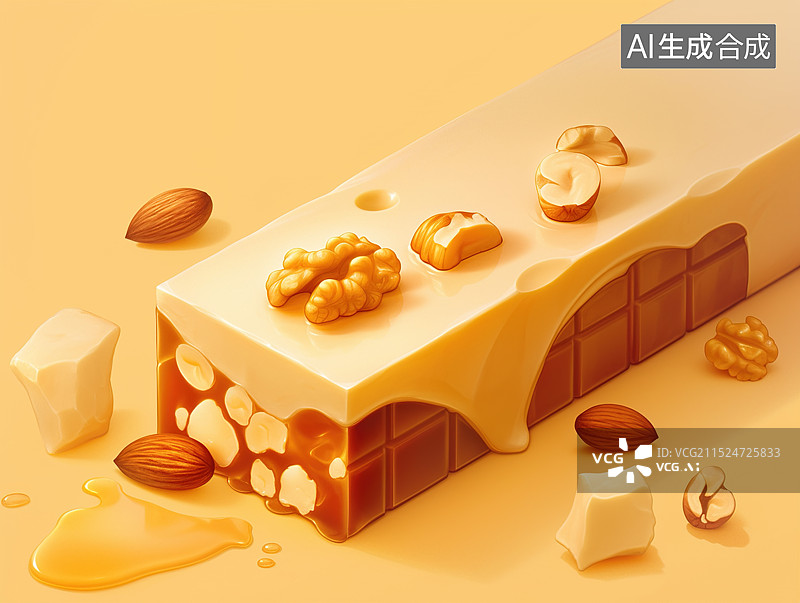 【AI数字艺术】核桃酥图片素材