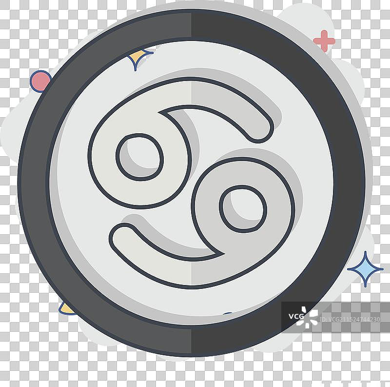 巨蟹座星座符号相关图标图片素材