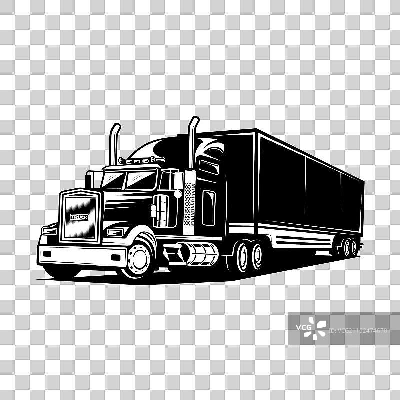 半挂卡车艺术图片素材