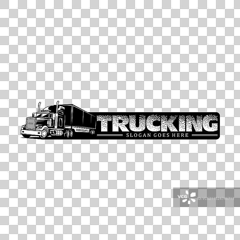 卡车运输物流标志设计图片素材