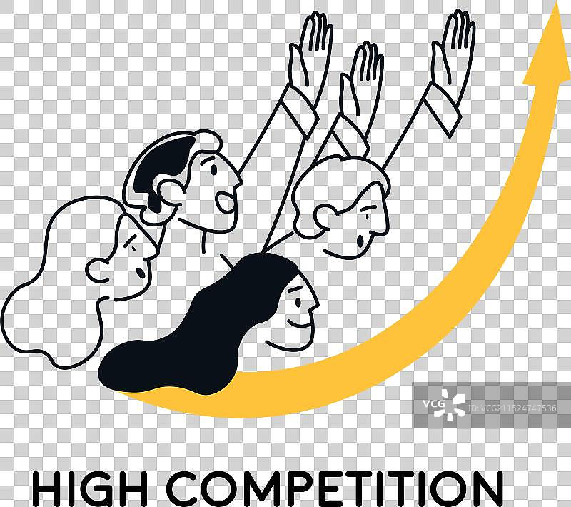 多人赛跑图片素材