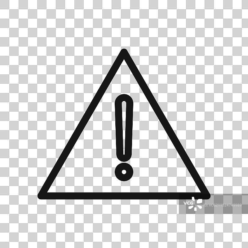 感叹号黑色线条logo图片素材