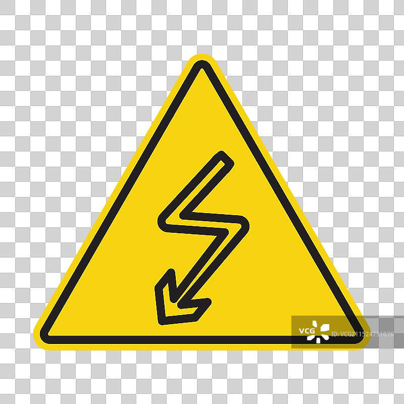 高压图标黑色线条艺术LOGO图片素材