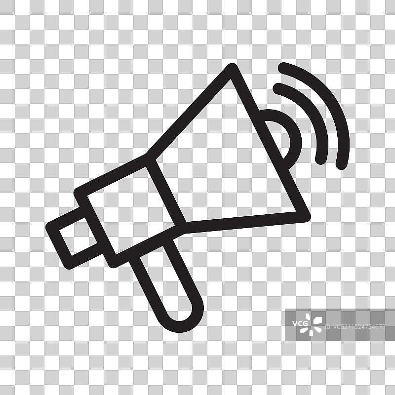 扬声器图标黑色线条艺术logo图片素材