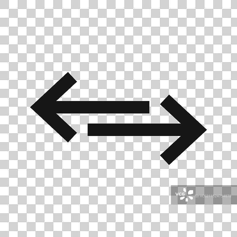 交换图标黑色线条艺术标志图片素材