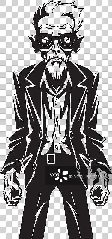 僵尸墓碑黑色logo设计图片素材