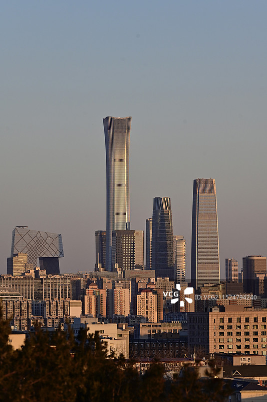 cbd傍晚图片素材