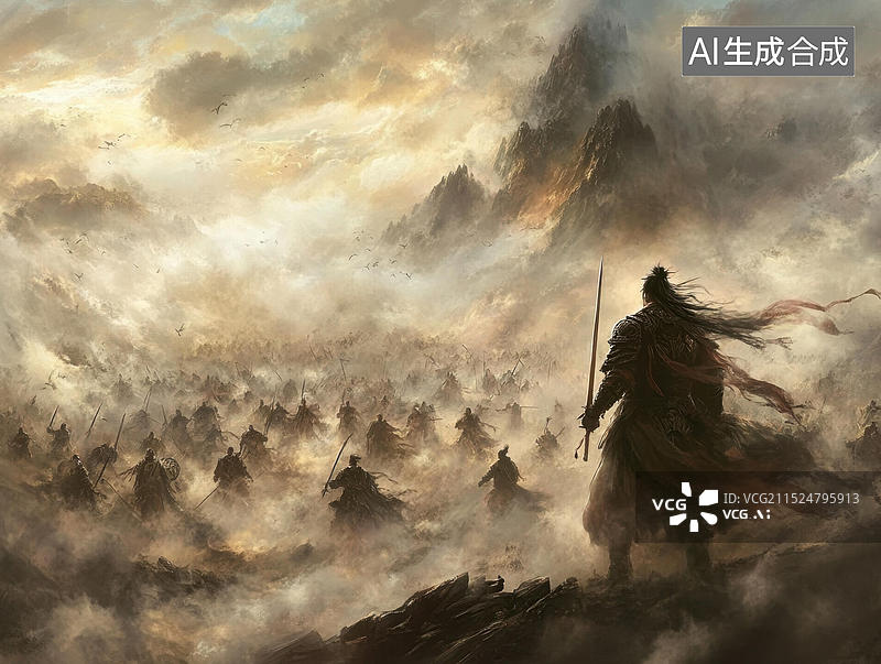 【AI数字艺术】涿鹿之战图片素材