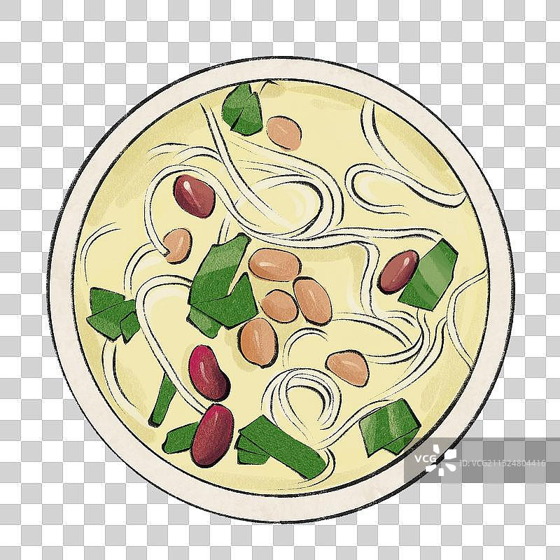 甜沫-山东省特色美食土特产小吃插画元素图片素材