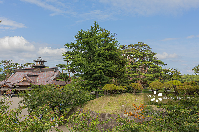 日本北海道五棱郭公园日景图片素材