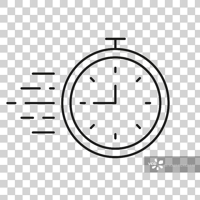 跑表线性图标，时间管理图片素材