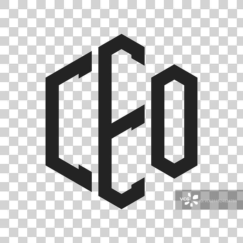CEO首字母标志设计图片素材