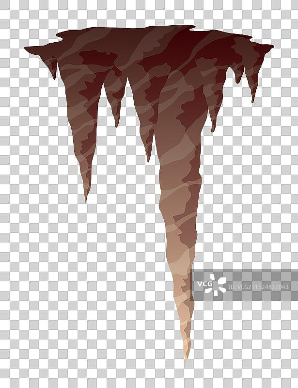 钟乳石冰柱形悬挂矿物图片素材