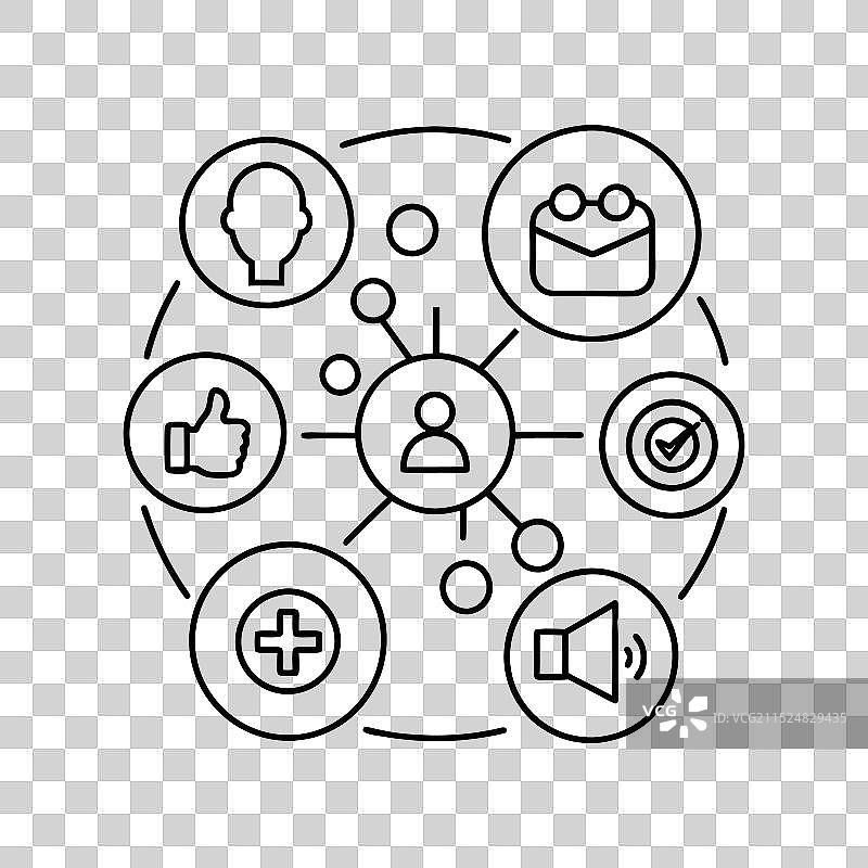 社交媒体图标图片素材