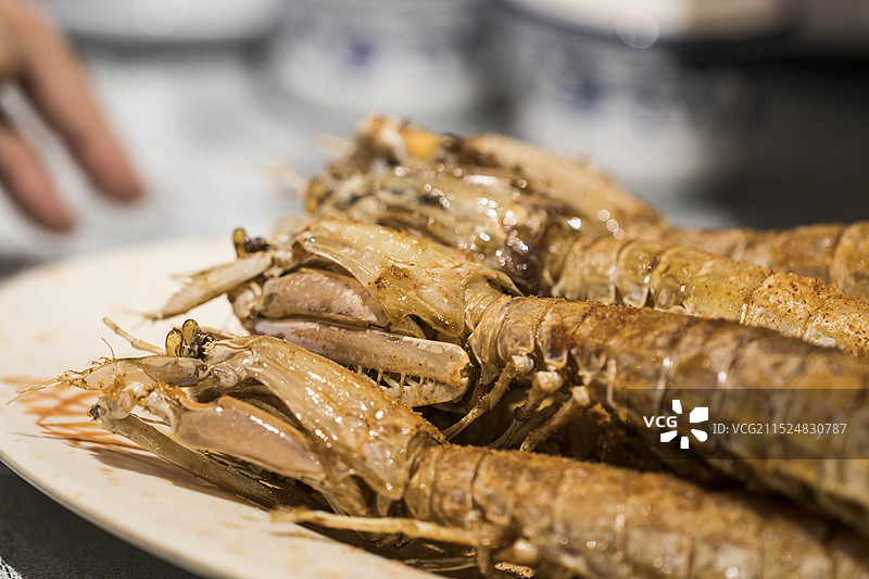 椒盐皮皮虾图片素材