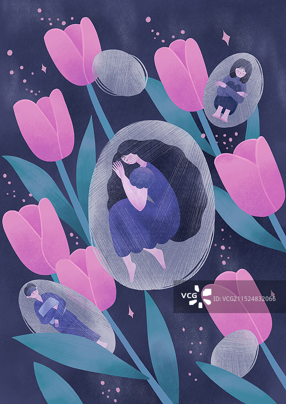 孤独的人图片素材