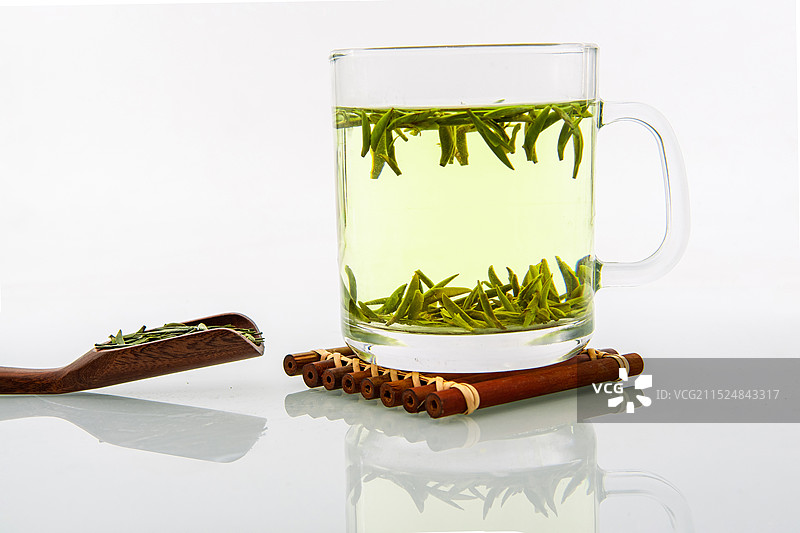 一杯绿茶水图片素材