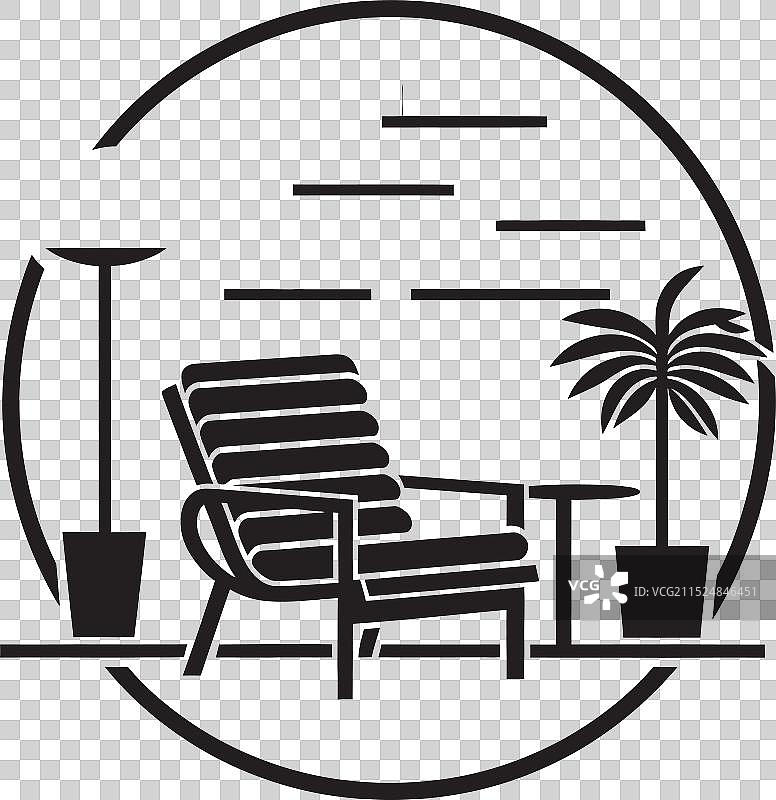 城市舒适区标志性黑色Logo设计图片素材