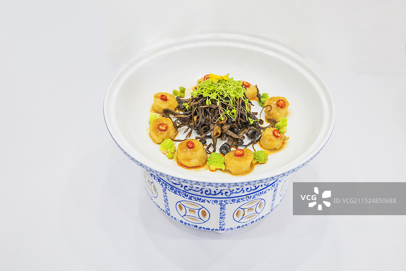 烹饪技能赛上制作的红案白案作品图片素材