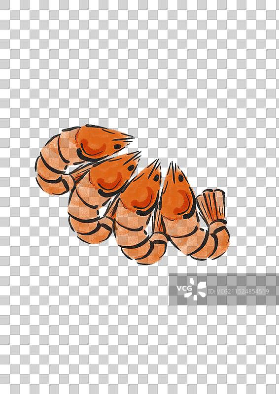 国潮风莆田美食插画元素-卤面图片素材