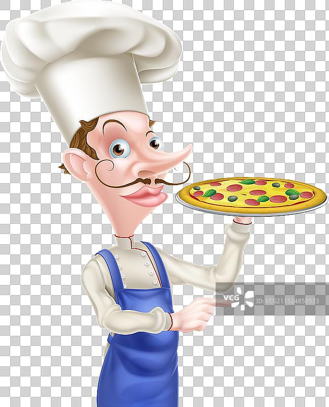 披萨厨师指向图片素材