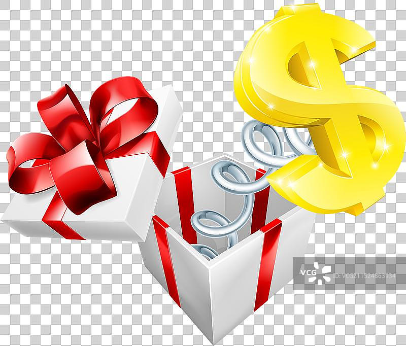 盒子里的美元图片素材