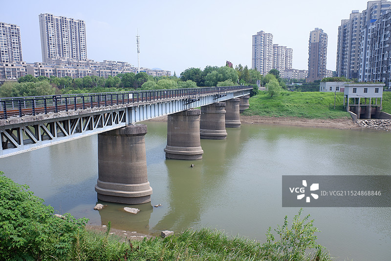 德安县南浔铁路老铁路桥图片素材