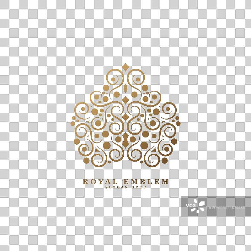 奢华装饰线条艺术标志图片素材