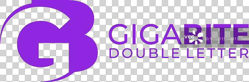 字母G和B模板标志设计图片素材