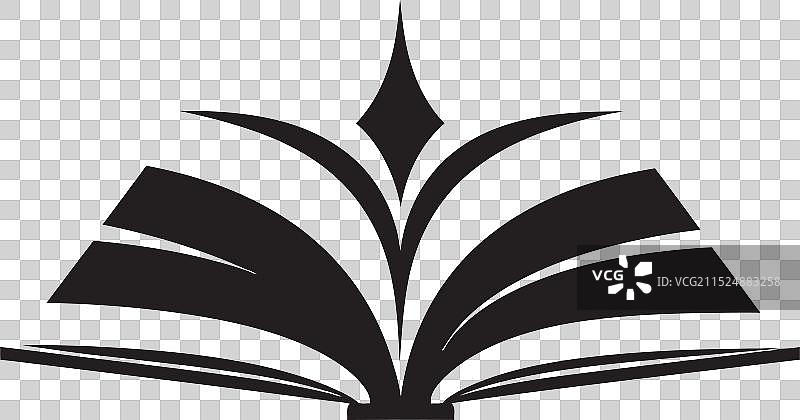 时尚黑色图书标志图片素材