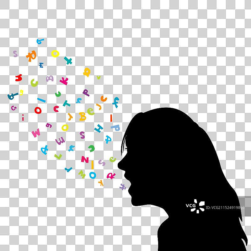 与女性在一起的言语治疗师概念图片素材