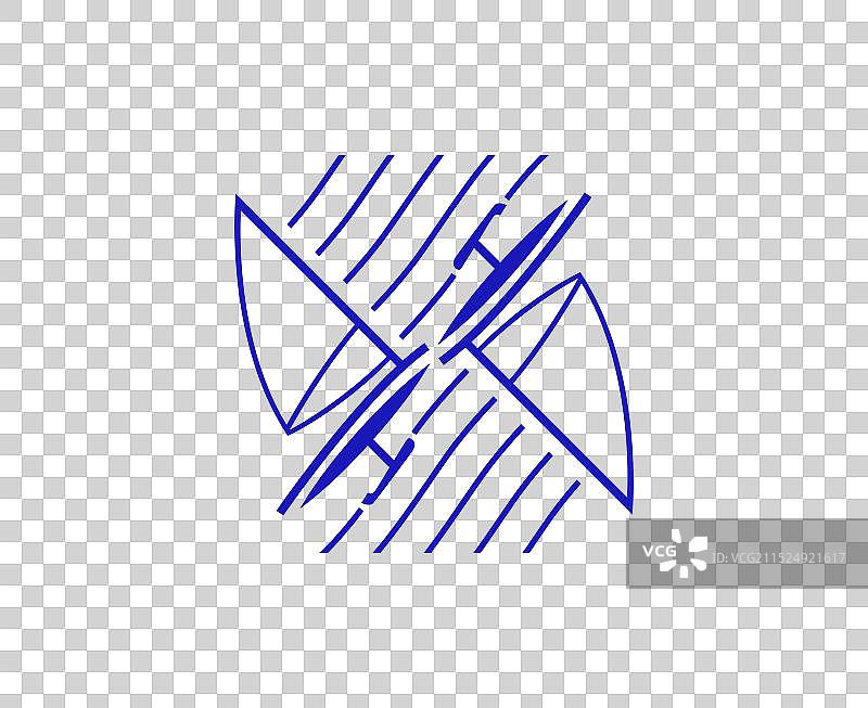 2024年巴黎奥运会帆船比赛项目标志图片素材