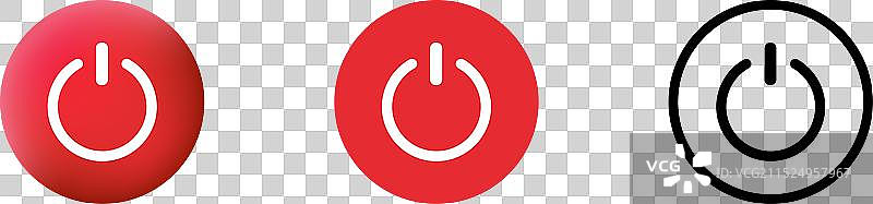 关闭或断开电源红色图片素材