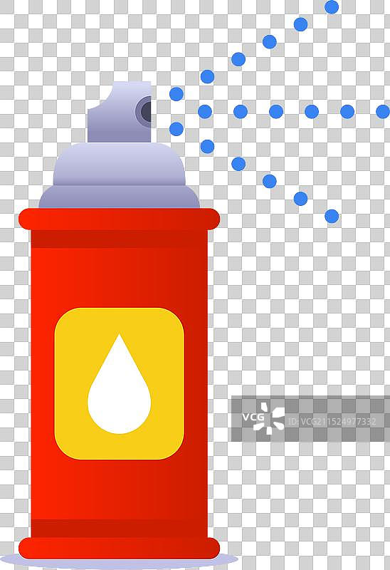 红色喷雾罐图片素材