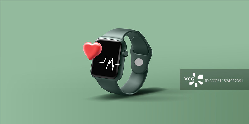 智能健身手表3D渲染图片素材