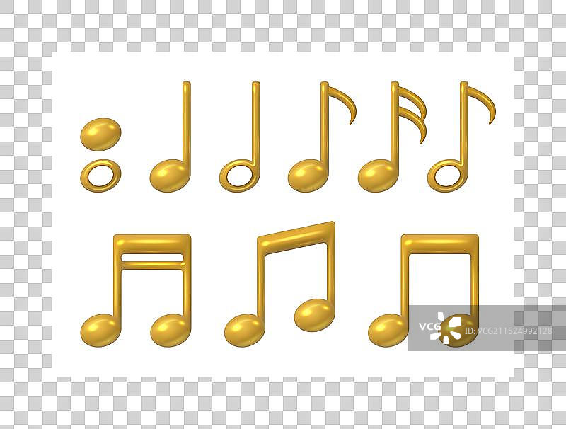 音乐符号古典音乐金色音符图片素材