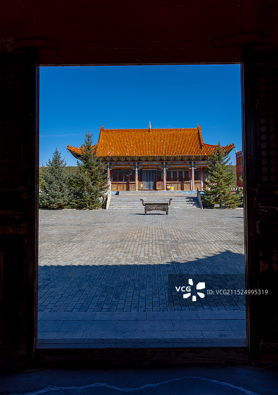 呼和浩特尊胜寺、藏传佛教图片素材
