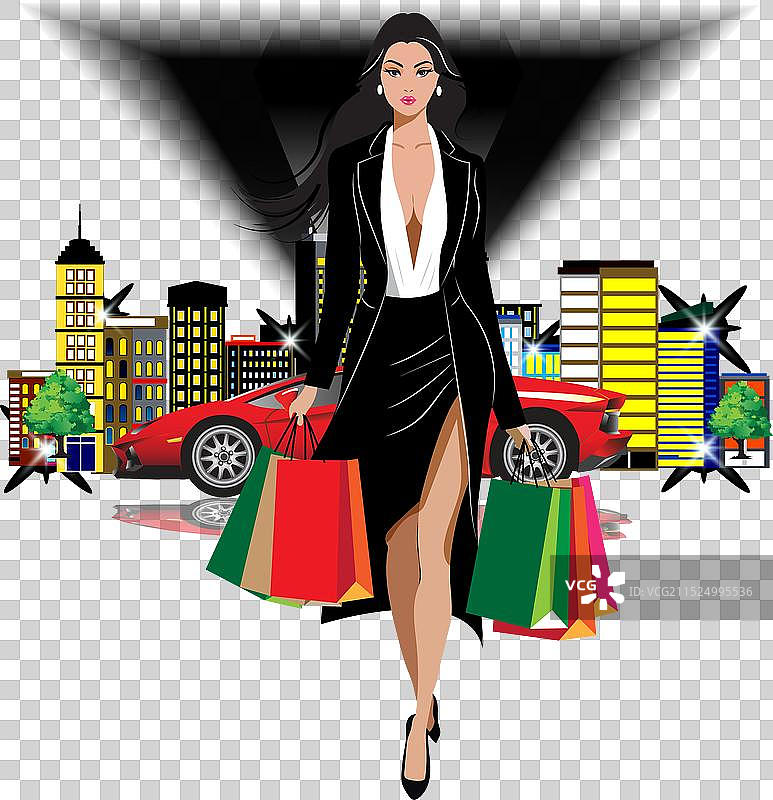 奢华购物图片素材